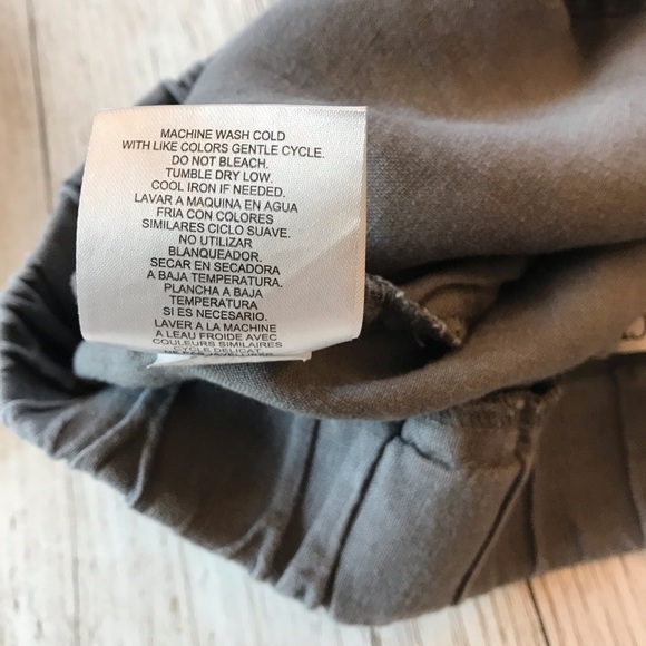 Ellen Tracey 100% Linen Crop CapriPants  Gray Pull On with Pockets size M - Picture 13 of 14